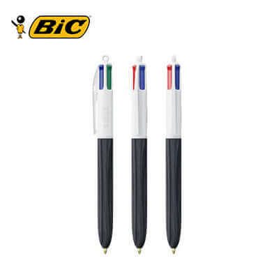 BIC 4 Colours Wood Style Ballpoint Pen Corporate Gift Singapore