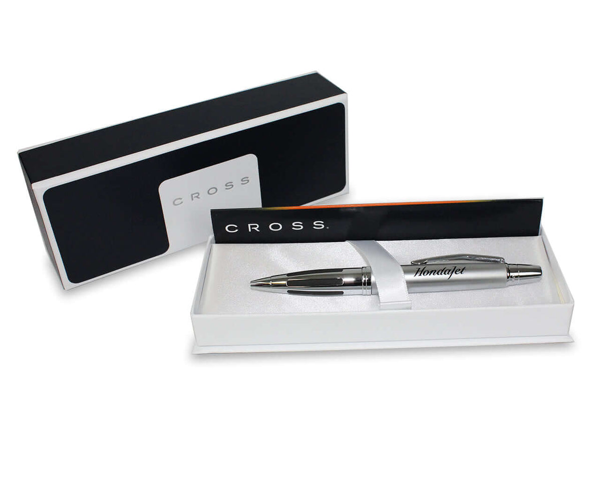 Cross Chrome Blue Lacquer Ballpoint - Calais Collection Executive Corporate Gifts Singapore