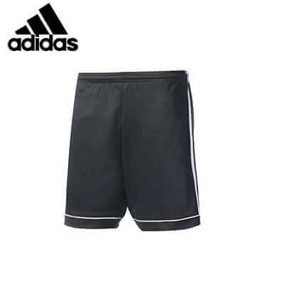 adidas Squadra17 Shorts in black with white accents, ideal for athletes and active lifestyle enthusiasts.