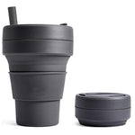 Eco-friendly Collapsible Cup with Straw | AbrandZ Corporate Gifts