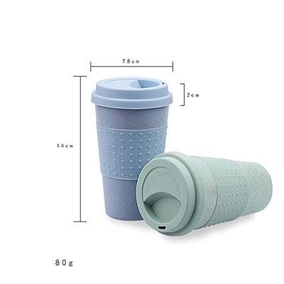 Eco Friendly Wheat Straw and Silicone Coffee Cup Executive Corporate Gifts Singapore