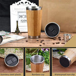 Bamboo Stainless Steel Coffee Mug with Leak-Proof Cover | AbrandZ Corporate Gifts