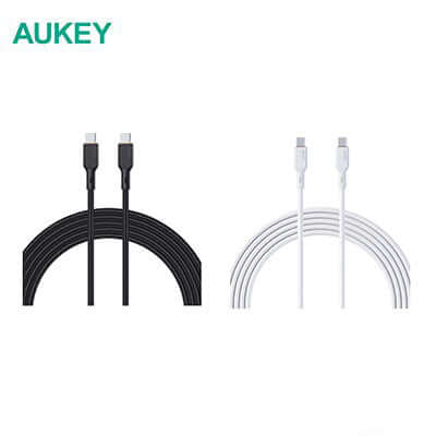 Aukey CB-KCC101/CB-KCC102 100W Braided USB C to C Cable with Kevlar Core Executive Gifts Singapore