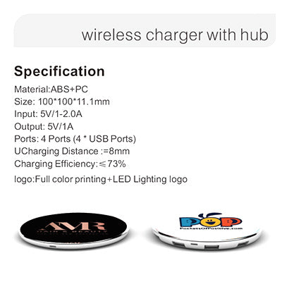 Wireless Charger with USB Hub Executive Corporate Gifts Singapore