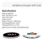 Wireless Charger with USB Hub | AbrandZ.com