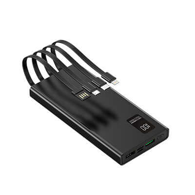 10000mAh 22.5W Super Quick Charge Powerbank with Built-in Cables Executive Corporate Gifts Singapore