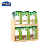 Lock & Lock Slim Seasoning Case 6pcs Set with Wooden Rack | AbrandZ Corporate Gifts