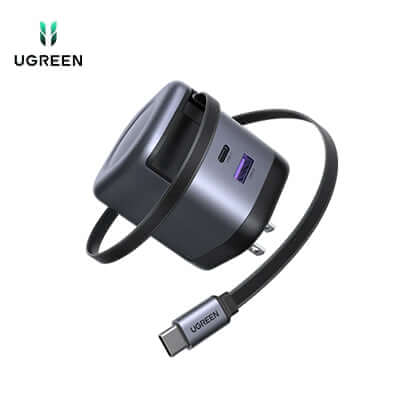 UGREEN Nexode 65W Charger with Retractable USB-C Cable Corporate Gift Singapore