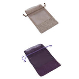 Eco Friendly Jute Accessories Pouch with Netting | AbrandZ Corporate Gifts