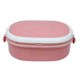 Oval Wheat Fiber Lunch Box with spoon | AbrandZ Corporate Gifts