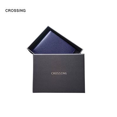 Crossing Elite Leather Leather Card Case With Magnet Closure RFID Executive Gifts Singapore