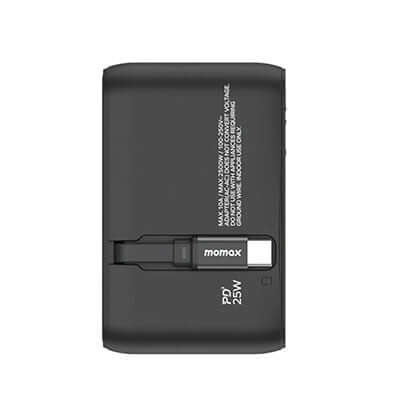 Momax 1-World+ 3-Port Travel Charger Built-In USB-C Cable 25W Executive Corporate Gifts Singapore