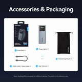 Vention 20000mAh Power Bank 100W accessories including data cable and pouch