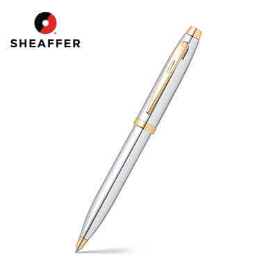 Sheaffer® 100 Chrome with Gold Trims Ballpoint Pen Corporate Gifts Singapore