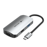 Vention 4-in-1 USB-C Hub with multiple ports and 4K@60Hz display capabilities, ideal corporate gift.
