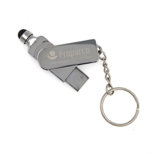 Metal USB Drive with Stylus and Keychain Executive Corporate Gifts Singapore