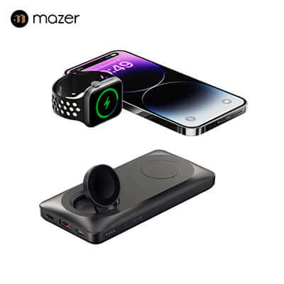 Mazer MagAir14 Duo 10,000mAh Magnetic Wireless Power Bank Executive Corporate Gifts Singapore