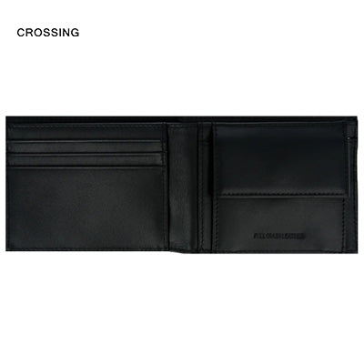 Crossing Infinite Slim Leather Wallet With Coin Pocket [5 Card Slots] RFID Executive Gifts Singapore