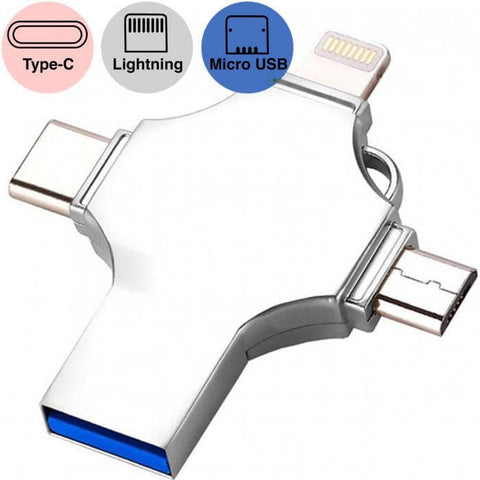 4-in-1 OTG Metal USB Drive | AbrandZ Corporate Gifts