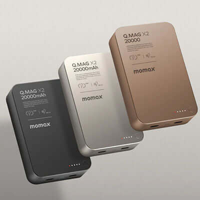 Momax Q.Mag X2 Magnetic Wireless Power Bank 20000mAh - Gen 2 Executive Corporate Gifts Singapore