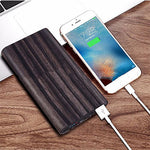 Woodgrain Qi Wireless power bank charger | AbrandZ.com