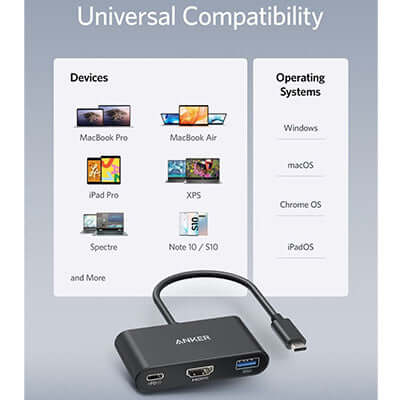 Anker PowerExpand 3-In-1 USB C Hub with 4K HDMI Executive Gifts Singapore