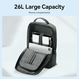 Vention 17.3 Inch Water-Repellent Laptop Backpack with large capacity and roomy compartments.