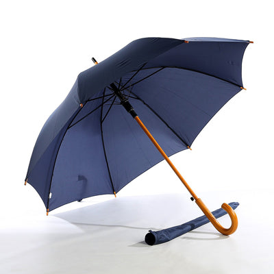 Straight Umbrella with Wooden Shaft and Handle Executive Corporate Gifts Singapore