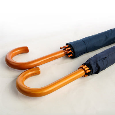 Straight Umbrella with Wooden Shaft and Handle Executive Corporate Gifts Singapore