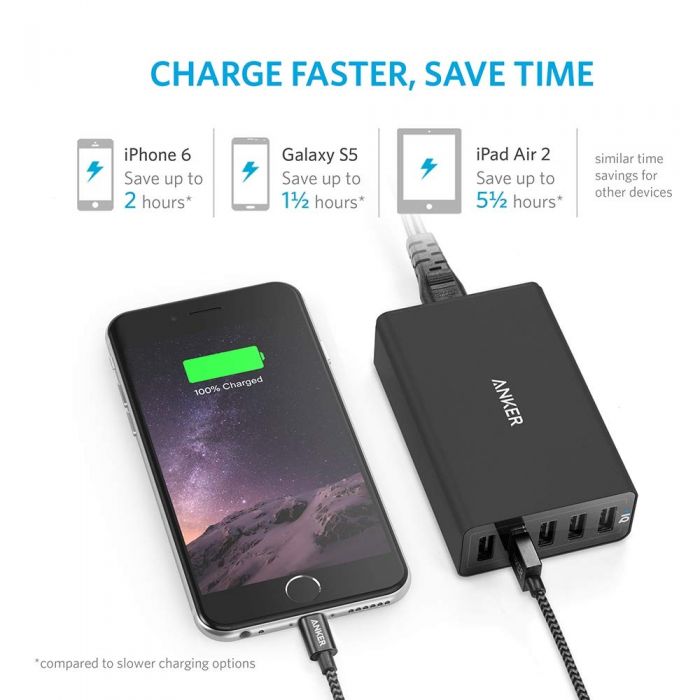 Anker PowerPort 5 40W 5-Port USB Charger Executive Gifts Singapore