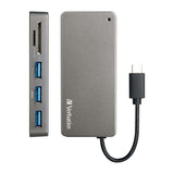 Verbatim USB-C 3.1 Hub & Card Reader 65679