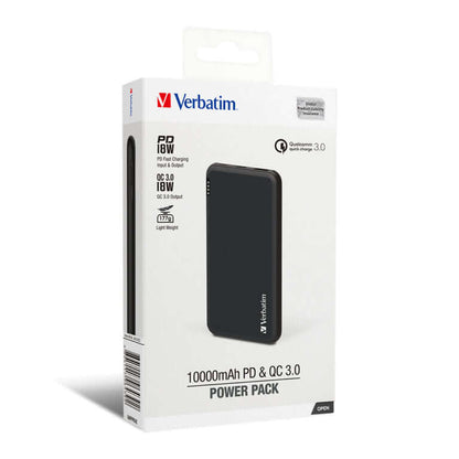 Verbatim 10000mAh 18W PD & QC 3.0 Power Pack Executive Corporate Gifts Singapore