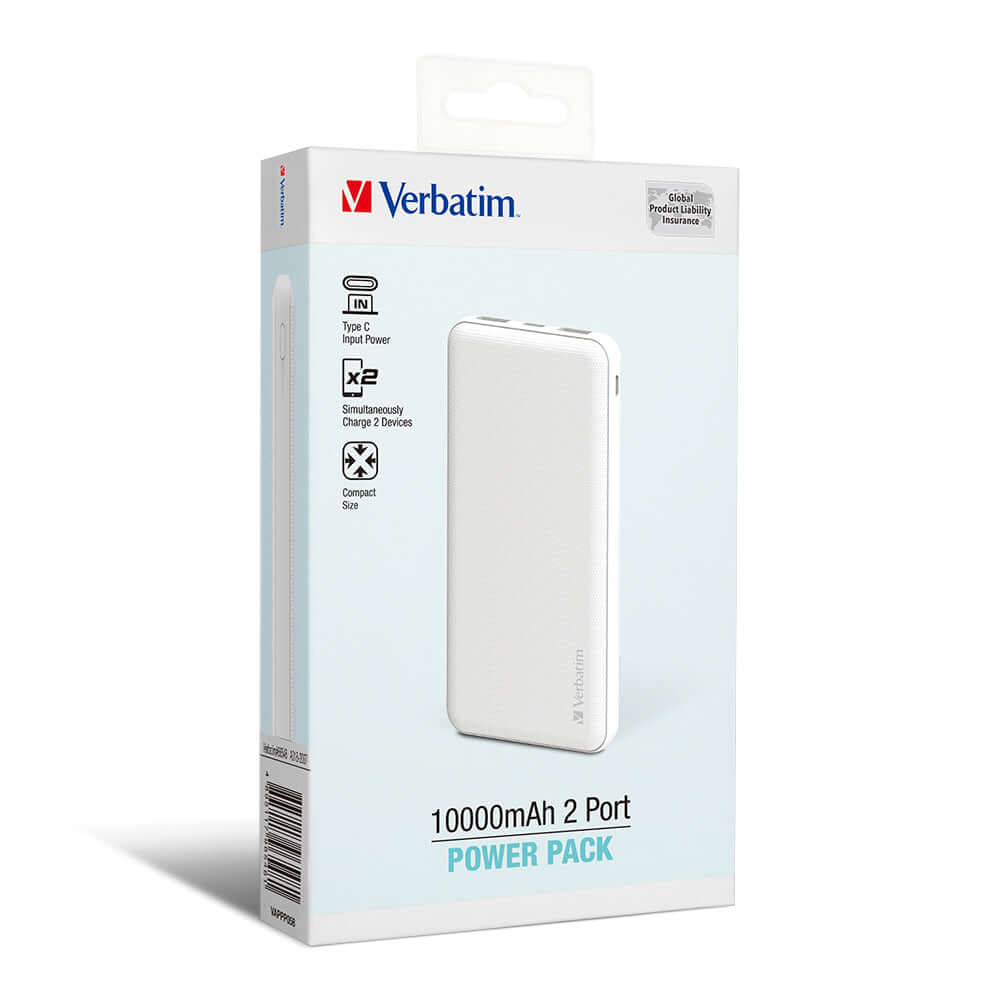 Verbatim 10000mAh 2 Port Power Pack Executive Corporate Gifts Singapore