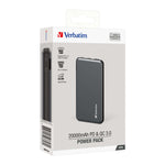 Verbatim 20000mAh 22.5W PD & QC 3.0 Power Pack