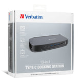 Verbatim 13-in-1 Type C Docking Station with AC Adaptor 100W Executive Gifts Singapore