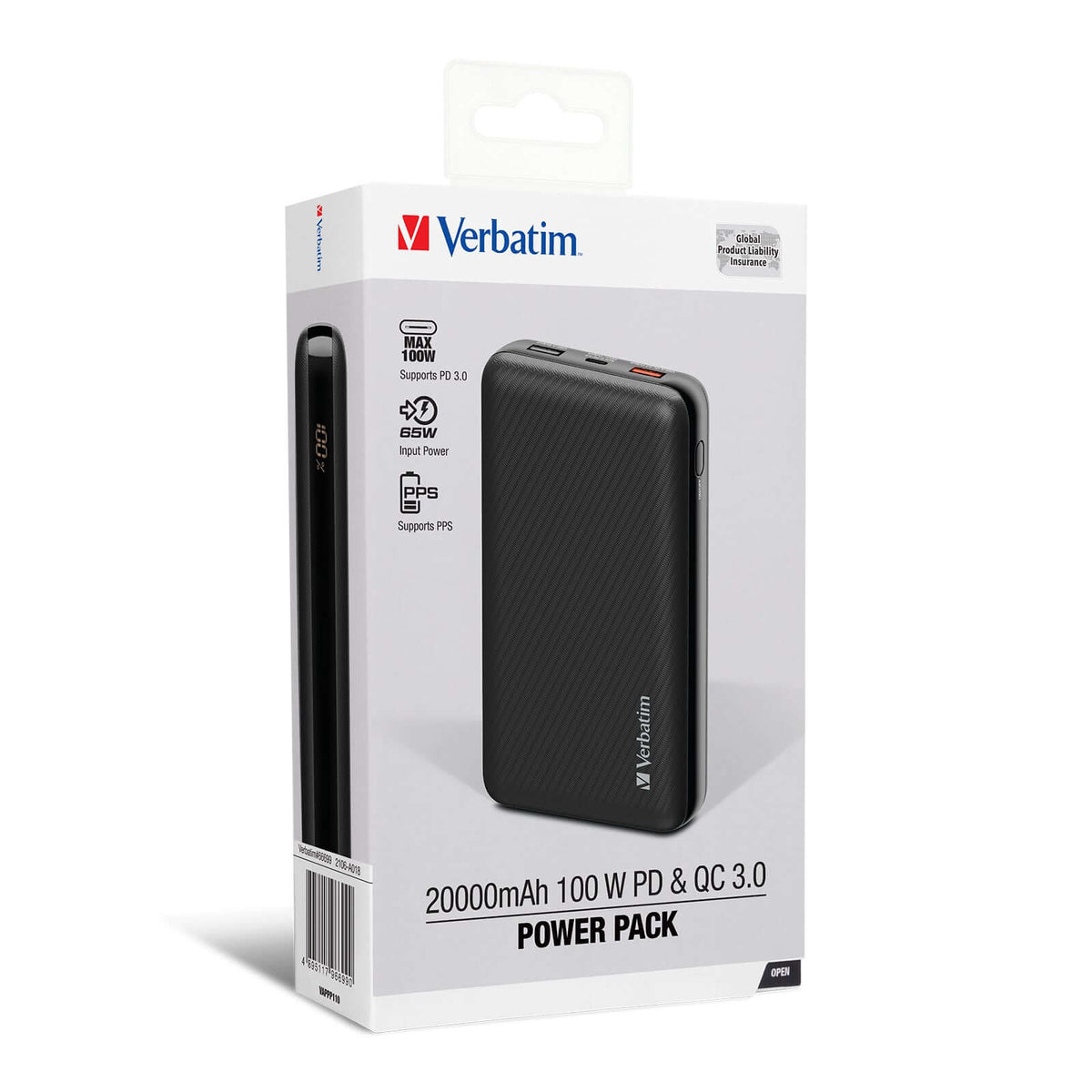 Verbatim 20000mAh 100W PD & QC 3.0 Power Pack Executive Corporate Gifts Singapore