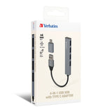 Verbatim 4-in-1 USB Hub with Type C Adaptor 66753 Executive Corporate Gifts Singapore