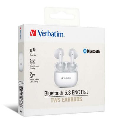 Verbatim Bluetooth 5.3 ENC Flat TWS Earbuds Executive Corporate Gifts Singapore