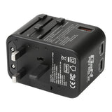 Verbatim 3 Port 65W PD 3.0 & QC 3.0 GaN Universal Travel Adaptor