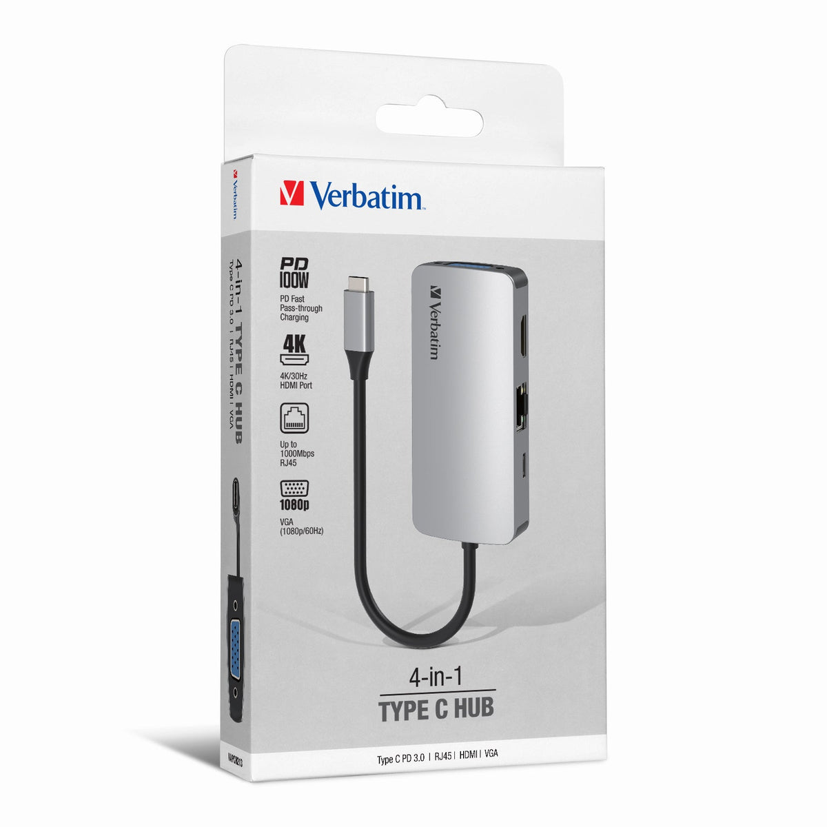 Verbatim 4-in-1 Type C Hub 66955 Executive Corporate Gifts Singapore