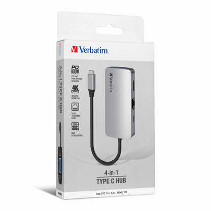 Verbatim 4-in-1 Type C Hub 66955 Executive Corporate Gifts Singapore