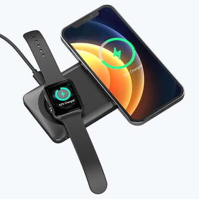 Mazer MagAir14 Duo 10,000mAh Magnetic Wireless Power Bank Executive Corporate Gifts Singapore