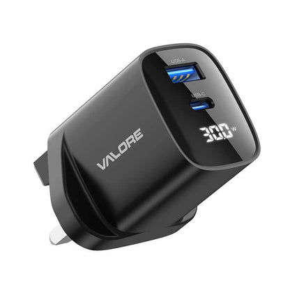 Valore PD30W GaN Wall Charger with Digital Display (PA-001) Executive Gifts Singapore
