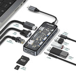 Valore 10-in-1 USB-C Transparent Hub (MH-007)