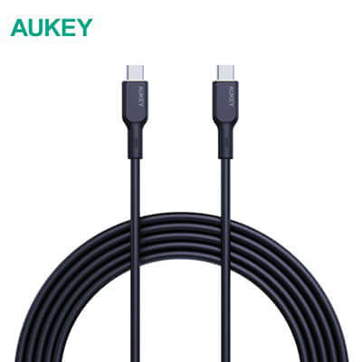 Aukey CB-SCC241/CB-SCC242 Circlet Blink 240W Silicone USB-C to USB-C Cable Executive Gifts Singapore