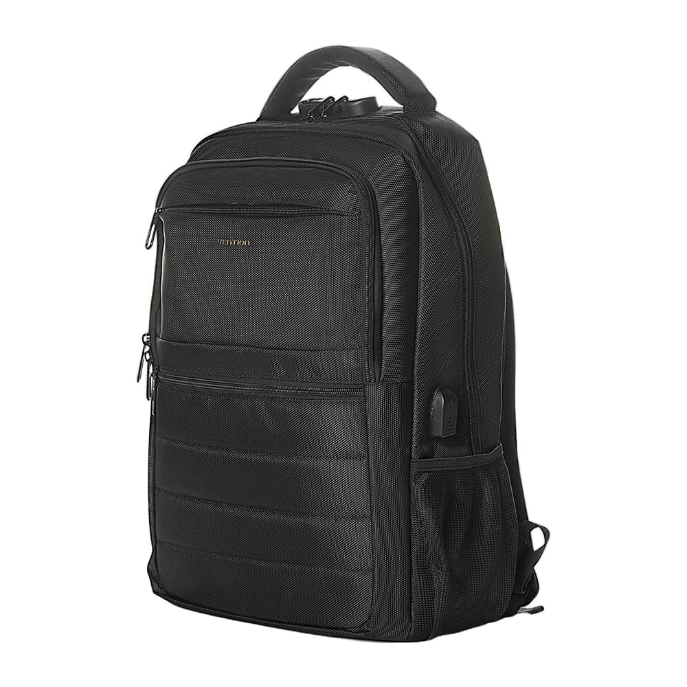 Vention Water-Repellent Laptop Backpack KRKB0 in sleek black design, perfect for modern travelers and corporate gifts.