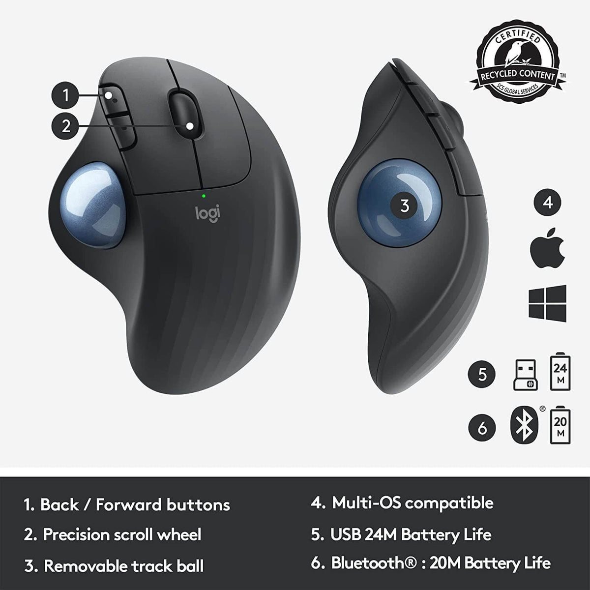 Logitech ERGO M575 Wireless Trackball Mouse Executive Corporate Gifts Singapore