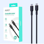 Aukey CB-SCC241/CB-SCC242 Circlet Blink 240W Silicone USB-C to USB-C Cable