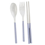 Compact Foldable Wheat Straw Cutlery Set | AbrandZ Corporate Gifts