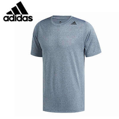 adidas Freelift Tech Climacool Fitted Tee Shirt in blue, ideal for staying cool during workouts.